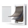 Pet Door, Large, with Three Magnetic Flaps and Metal Frame, Strong and Weatherproof Dog Door for Interior and Exterior Doors, Easy to Install