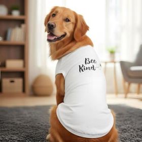 Bee Kind Dog Shirt - White (Option: X-Large)