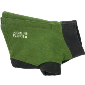 Highline Fleece Dog Coat - Two Tone Green (Option: Size 22)