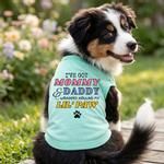 Wrapped Around My Lil Paw Dog Shirt - Teal (Option: 2X-Large)