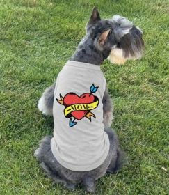 Mom Tattoo Dog Shirt - Glacier Gray (Option: Medium)