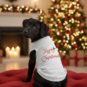 Merry Christmas Dog Shirt - White (Option: X-Small)