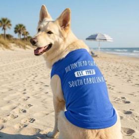 Hilton Head Island, SC Dog Shirt - Blue (Option: Medium)