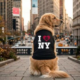 I Love New York Dog Shirt - Black (Option: Small)